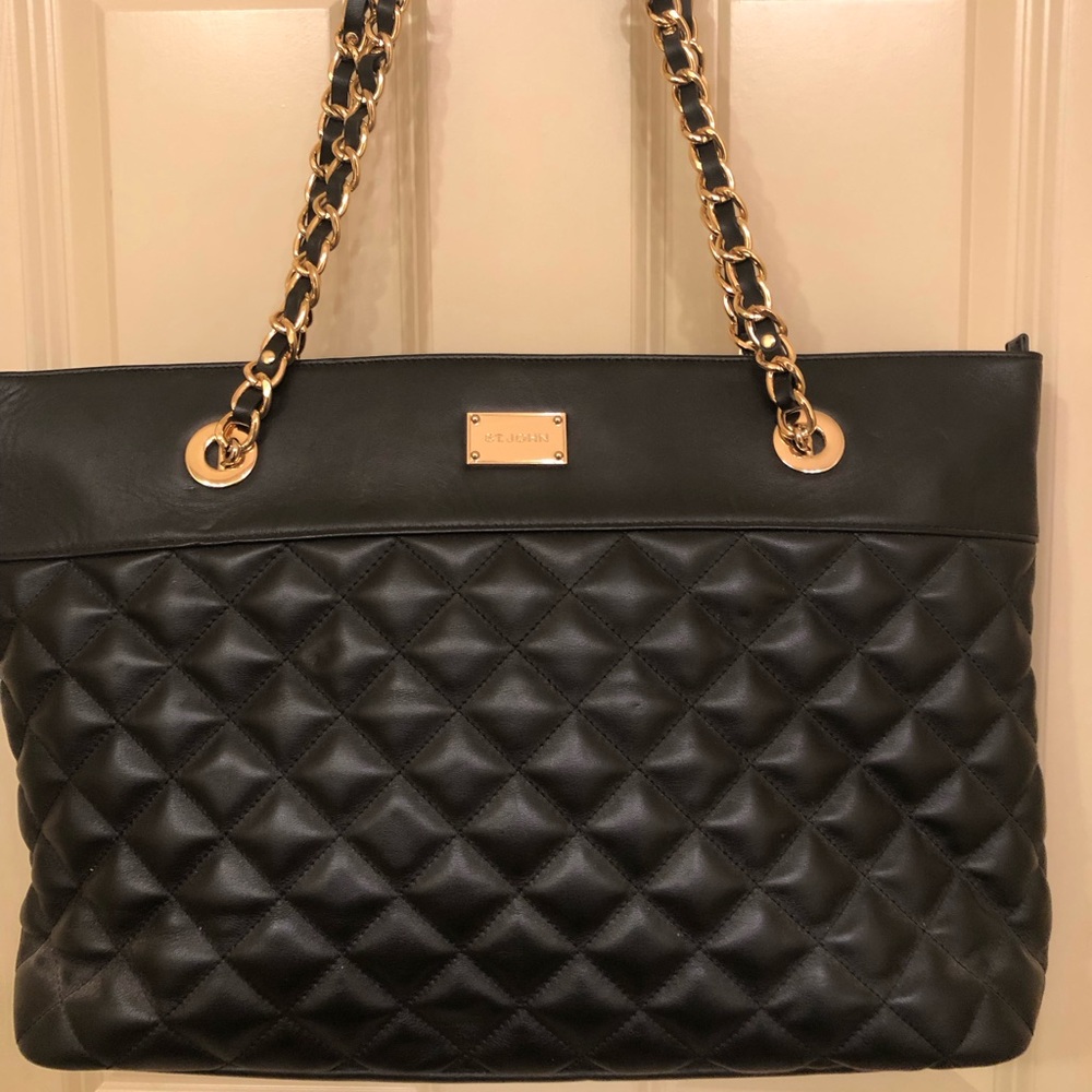 St. John Leather Shoulder Bag